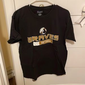 Champion, UNC Pembroke softball t-shirt, size m